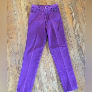 Womens Purple high rise Rockies jeans.